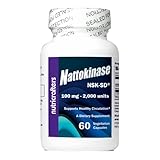 NutriCrafters Nattokinase NSK-SD 2,000 Units 60 Capsules - The Cardiovascular Superfood of Japan - Made in The USA with Japanese NSK-SD Nattokinase. The Original and Most Researched Nattokinase.