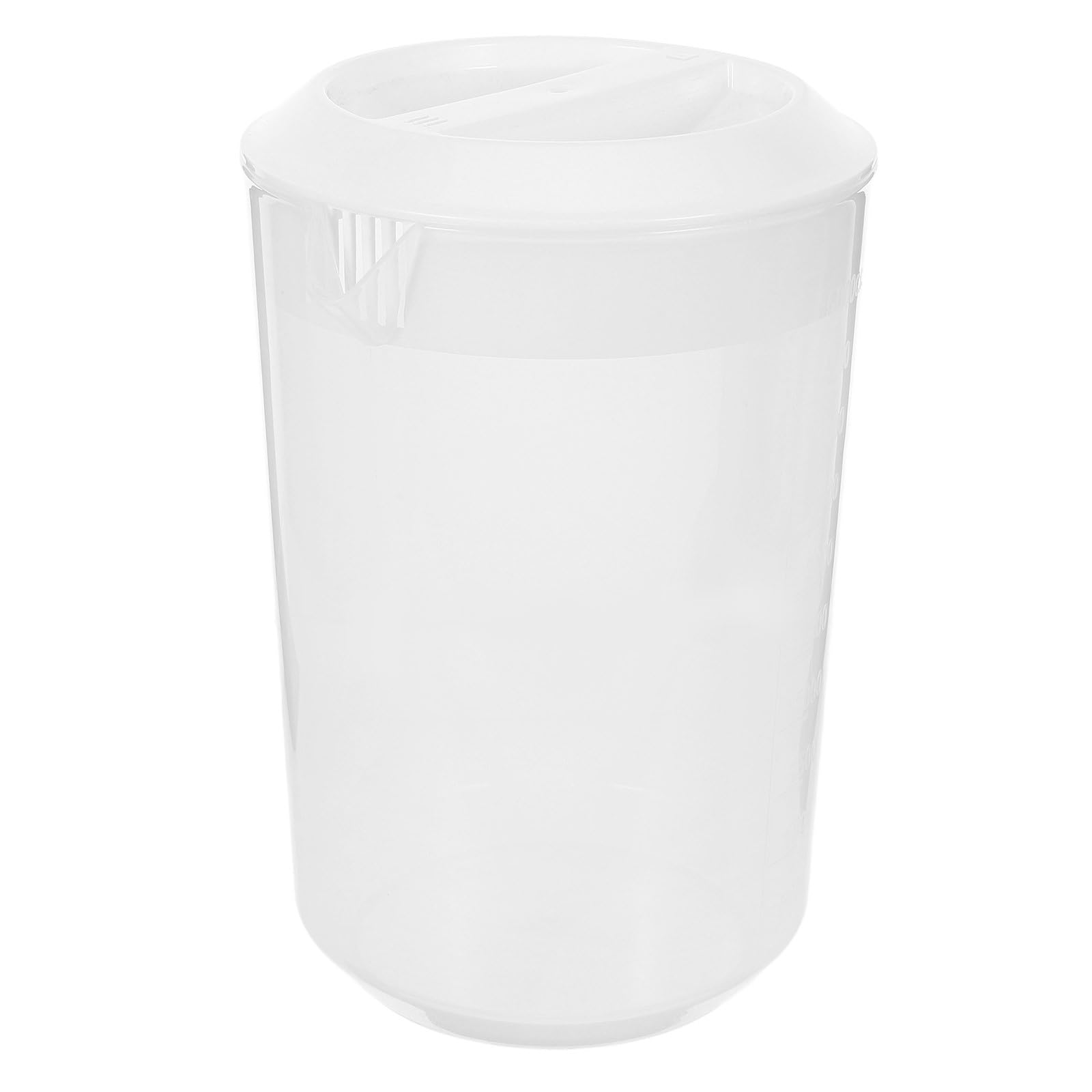 Kunststoff Wasserkrug mit Große Kapazität Kaltwasserkanne Bpa Frei Lebensmittelecht mit Deckel Hitzebeständig für Saft Eisgetränke und Milch Wiederverwendbar