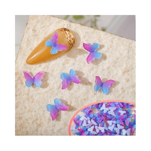 Elegant 3D Butterfly Nails Art Stickers, 1200Pcs Vintage Press on
