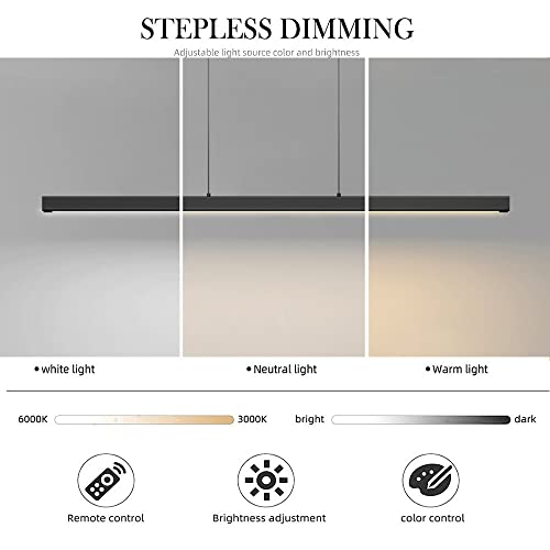 Éclairage nordique à intensité variable pour grande table de cuisine - 7