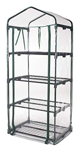 Biacchi Ettore SRL PVC Greenhouse with 4 Shelves, 69 x 49 x 157 - Image 3