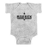Maverick Baby Clothes Romper with Jet Plane from Movie Grey