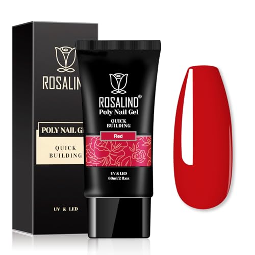 ROSALIND Poly Nail Gel, 60ML, Rot