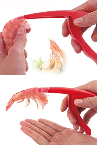 Akoak 2 Pcs Quick Shrimp Peeling Tool Shrimp Cleaning Knife Premium Plastic Shrimp Peeling Tongs Kitchen Utility Gadget #TOP1