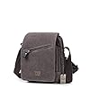 TRP0239 Troop London Classic Canvas Across Body Bag - Ash Grey #4