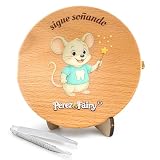 Perez&Fairy Caja de Dientes de Leche del Ratoncito Perez en Madera Premium | Cajita Ratoncito Perez con Pinzas y Soporte de Estanteria | Regalo para Niño y Niña