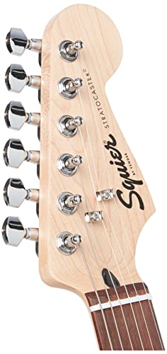 Stratocaster Electric Guitar Kit with Amp, Bag, Strap - Fender Squier, Poplar Body, Laurel Fingerboard - Thumbnail 7