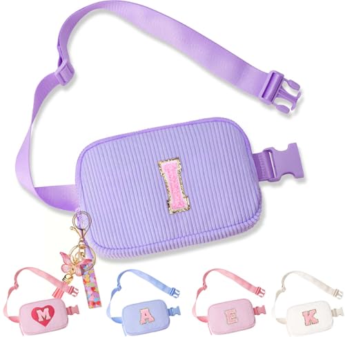 Image of Belt Bag for Girls Gifts - Birthday Gifts for Teenager, Personalized Gifts for Mom Freind Sister Teacher, Graduation GiftsInitial Crossbody Bag Belt Bag for Women I