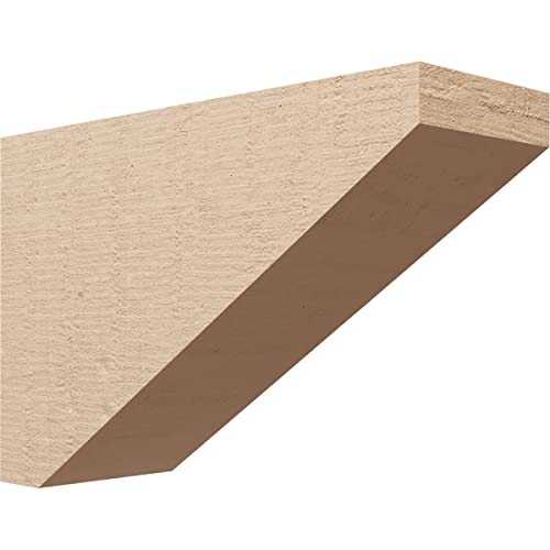 8"W x 24"D x 16"H Classic Concord Rough Cedar Woodgrain TimberThane Corbel, Primed Tan