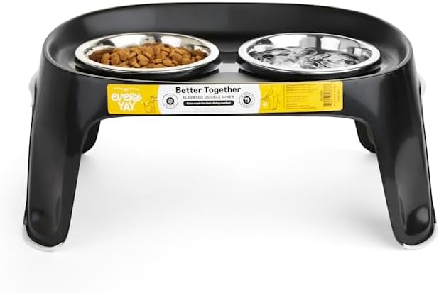 EveryYay by Petco Dining in Elevated Double Diner Dog Feeder 4 Cups