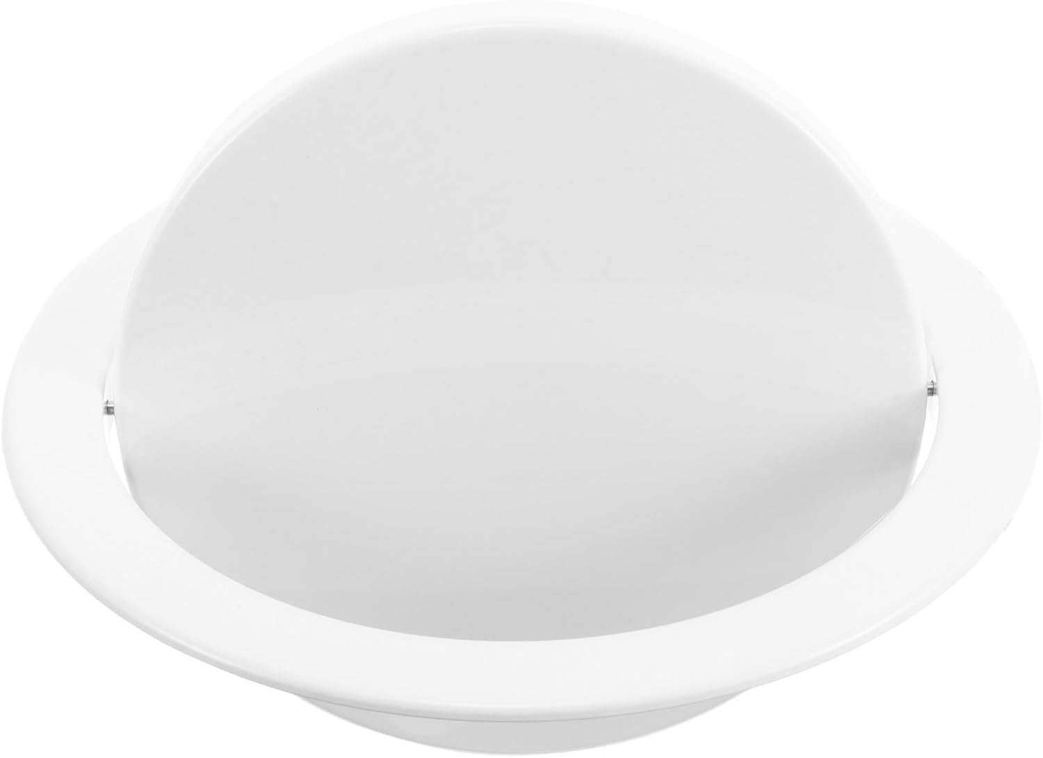 Embedded Trash Can Lid White Stainless Steel Swing Flap for Kitchen