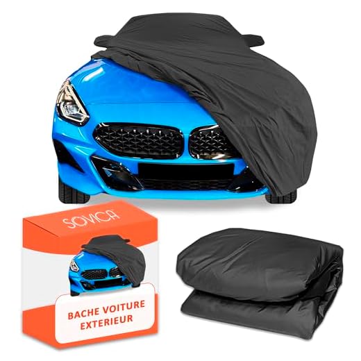 Bache Voiture Exterieur 540 x 175 x 150 cm Convient a Tous Les Types de Grandes Voitures telles Que Les Voitures familiales monospaces fourgonnettes SUV 4x4 Matiere PEVA Housse Voiture