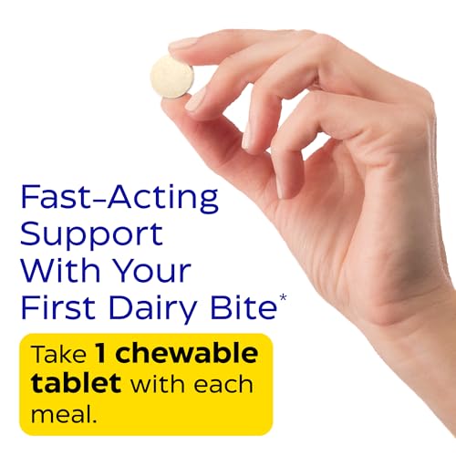 Image of Enzymedica DairyAssist Chewable Enzymes for Men & Women - 60 Tablets | Lactose Intolerance Support Supplement with Lactase Enzyme, Breaks Down Milk & Dairy, Helps Reduce Gas & Bloating