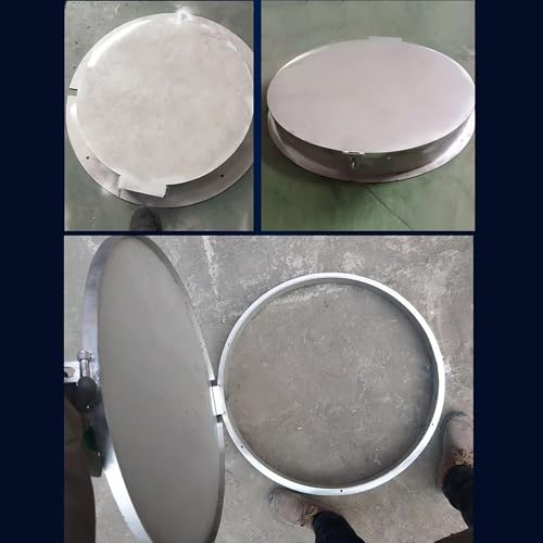 Tapa de inspección de acero inoxidable con marco y solapa de 90° para aguas residuales 8