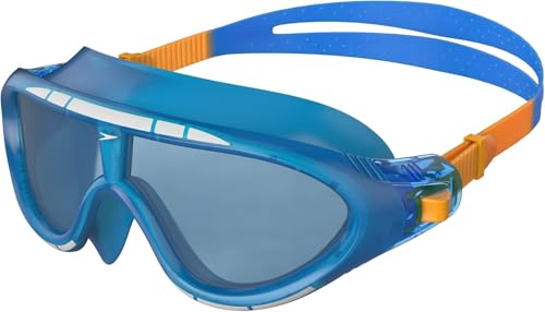 Speedo Unisex Biofuse Rift Schwimmbrille | Schwimmbrille | Anti-Beschlag | Einfache Anpassung | Wasserdicht Blue/Orange One Size