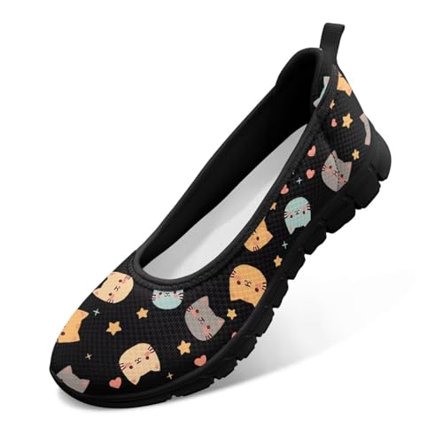 Image of Walking Shoes Women Breathe Mesh Slip On Sneakers Women Comfortable Lightweight