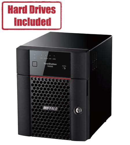 Image of BUFFALO TeraStation 3430DN 4-Bay 8TB (2x4TB) Desktop Small-Med Business NAS w /Hard Drives Included