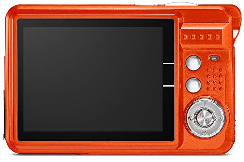 41IP50c9ahL AbergBest 21 Mega Pixels 2.7" LCD Rechargeable HD Digital Camera Video Camera Digital Students Cameras,Indoor Outdoor for Adult/Seniors/Kid (Orange) - Image 3