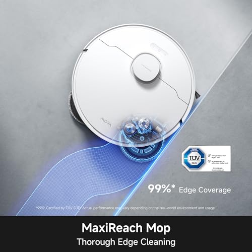 Image of MOVA P20 Ultra Robot Vacuum and Mop, 30,000Pa Suction, MopExtend Edge Cleaning, All-in-One Dock with 145F Mop Auto-Drying, 100 Days Auto-Empty, Liftable Spinning Mop for Carpet, Hard Floors, Pet Hair