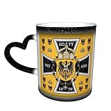 Keramikbecher Preußen Keiser Flagge Wärmeempfindliche Farbwechselbecher im Himmel Kaffeetassen Personalisierte Geschenke