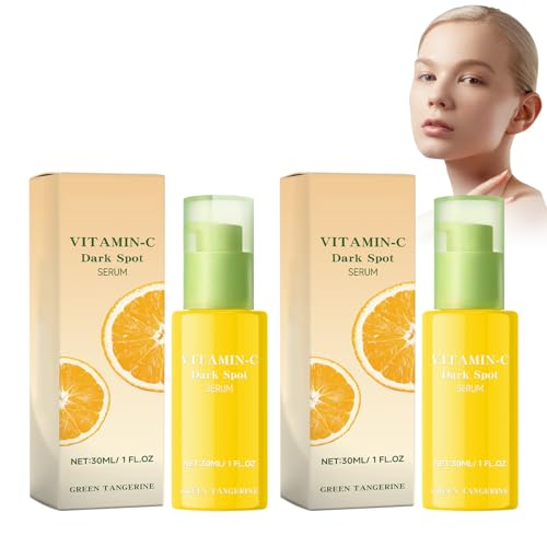 Sérum de vitamina C, 2 unidades de suero de ácido hialurónico antiedad VC, suero facial hidratante, blanqueador contra impurezas, serum facial para una piel radiante y uniforme