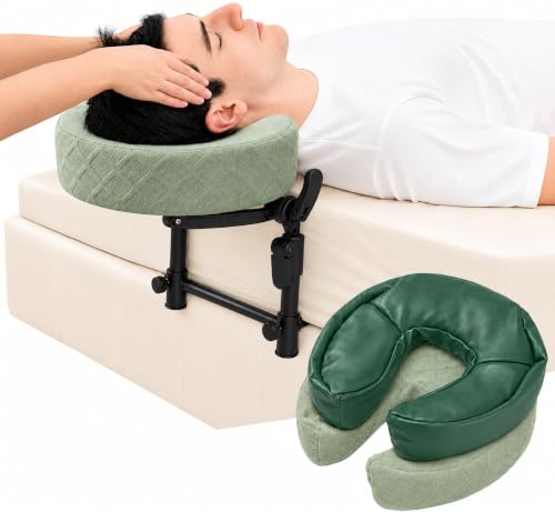 Massage Headrest for Bed with Face Pillow