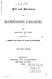 Life and Adventures of Robinson Crusoe