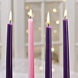 Case of 48 Boxes of Traditional Christmas Advent Taper Candles (4 Candles per Box) Made in USA
