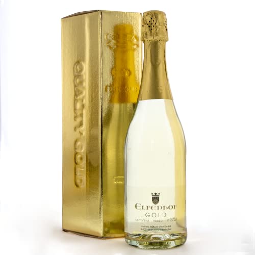 Elfenhof Gold mit echten Goldflocken 0,75 l in Goldbarren-Verpackung
