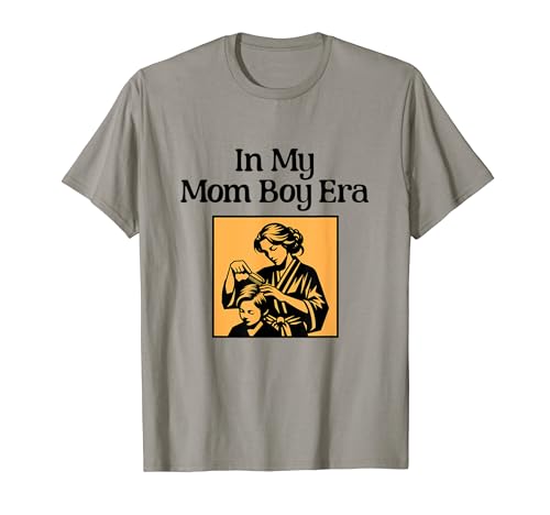In My Boy Mom Era, Retro Groovy Mom Life Graphic T-Shirt