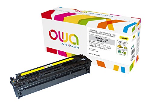 Owa Cartuccia Toner Giallo Compatibile Rigenerata Per Hp Color Laserjet Cm1312 Mfp, Cm1312Nfi Mfp, Cp1215, Cp1515N, Cp1518Ni