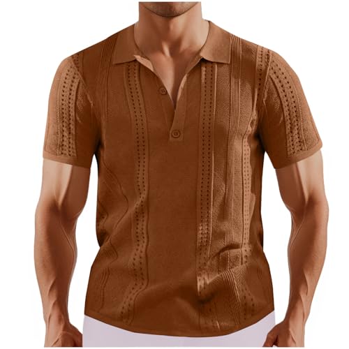 Polo en tricot uni pour homme idéal pour le bureau et les loisirs