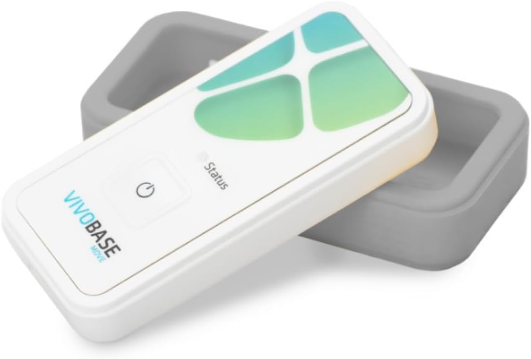 MOVE On-the-Go EMF Protection - Ideal for Pocket, Bag, or School Bag, 4m Radius, up to 14-day Battery Life, Made in Germany (Grey)