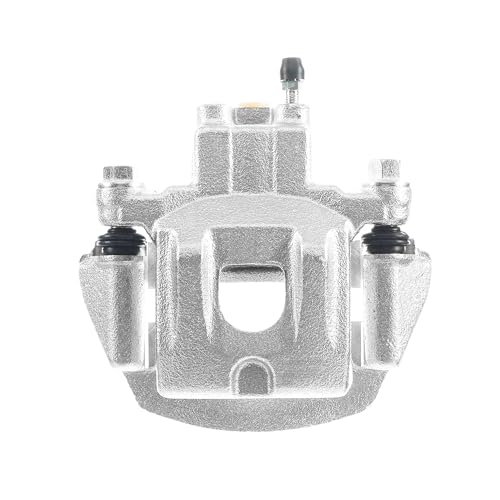 Image of Detroit Axle - Rear Right Brake Caliper for 04-06 RX330, 07-09 RX350, 06-08 | RX400h, 06-07 Toyota Highlander Hybrid Disc Brake Caliper w /Bracket Replacement Passenger Side Assembly