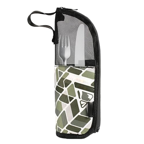Borsa da campeggio per posate – Borsa da tavolo da campeggio, valigetta portatile in neoprene | coltello da cucina con sacchetto, impermeabile guardia tela – coltello – sacchetto per