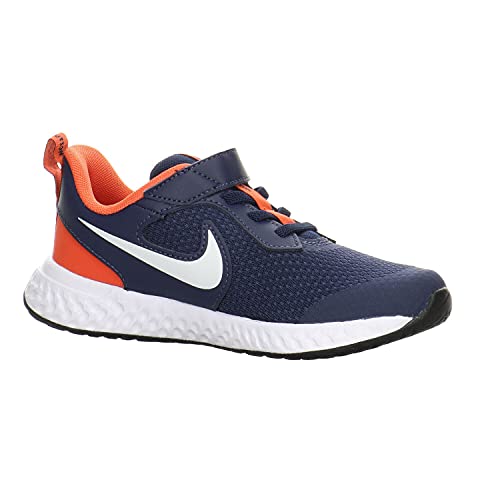 Tênis Nike Revolution 5 Azul e Laranja - Infantil - 32 - Azul