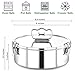 EasyShopForEveryone Stainless Steel Flanera, 8.6 x 8.6 x 3.5 Inches Flan Pan, Capacity 80 fl. oz, Compatible with Instant Pot 8qt, Molde Para Flan
