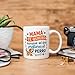 Imagen de MUGFFINS Taza mamá graciosa con frase Mamá te quiero aunque sé que prefieres al perro en Español 330 Ml