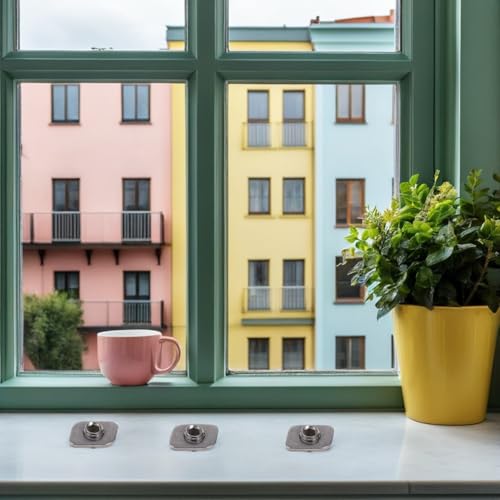 20 limitadores de ventanas correderas de acero inoxidable para un hogar seguro y ventilado 7