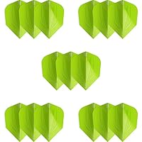Target Darts 5 x Sets of ID Pro. Ultra Green No.6 Dart Flights - 15 in total – Ansicht 3