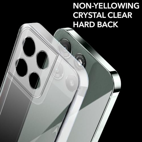 Image of DIZORO Compatible with Motorola G67 Power / G57 Power 5G Back Cover Case Clear,[ Anti Yellow ][Military Grade Protection] Hard PC Back Cover Transparent