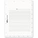 Tabbies 54520 Medical Chart Index Divider Sheets, 8-1/2 x 11, White, 400/Box