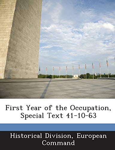 First Year of the Occupation, Special Text 41-10-63