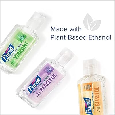 PURELL Advanced Hand Sanitizer Gel Infused with Essential Oils, Scented Variety Pack, 1 fl oz Travel Size Flip Cap Bottles (Box of 12 Bottles)- 3901-24-CMRMETRY
