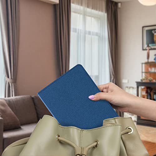 Image of CoBak Case for Ereader - Durable PU Leather Cover with Auto Sleep Wake, Card Slot, Hand Strap Feature - Fits Kindle Paperwhite 11th Generation 6.8 inch Signature Edition 2021 Released,Blue
