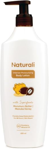Naturali Intense Moisturisation Body Lotion With Murumuru Butter &amp; Manuka Honey | 48 Hours Deep Moisturisation | Repairs S...