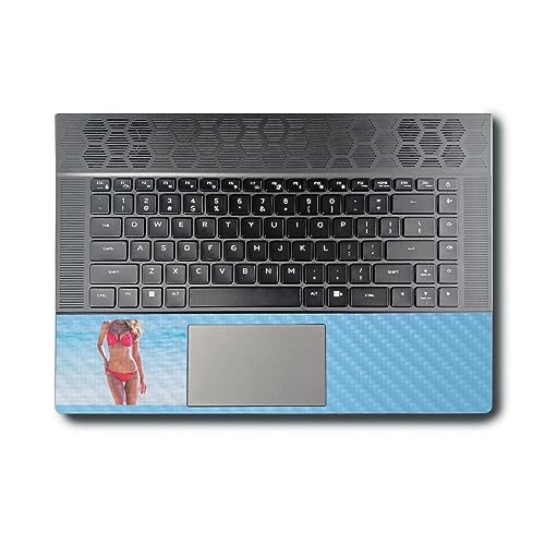 Image of MightySkins Carbon Fiber Skin Compatible with Alienware X16 R1 (2023) Full Wrap Kit - Bikini | Protective, Durable Textured Carbon Fiber Finish | Easy to Apply & Change Styles | Made in The USA