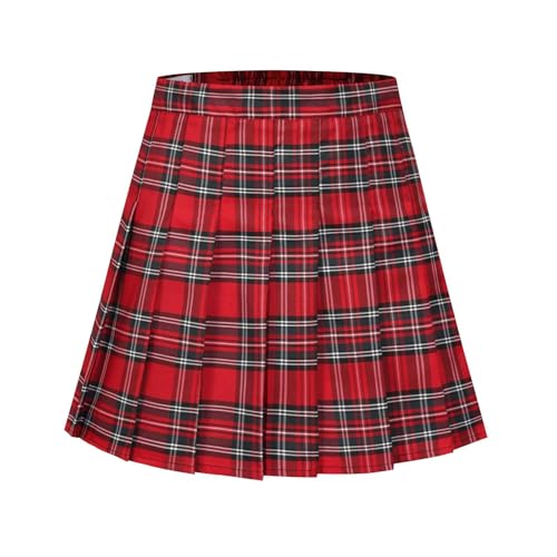 Afurdel Pleated Skirts for Girls High Waisted School Uniform Skort