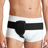 Eniyou Cinto Per Ernia Inguinale Cintura Per Ernia Inguinale Uomo con Cuscinetti di Compre...