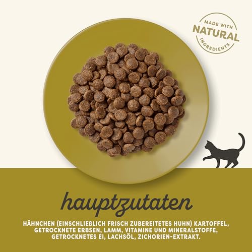 Applaws Katzentrockenfutter Adult, Huhn mit Lamm, getreidefrei und komplett 2 kg (1 Packung)